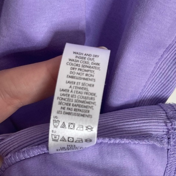 Calvin Klein CK Body Fit Purple Vneck Cotton TShirt XXL - Picture 6 of 6